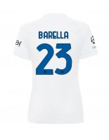 Inter Milan Nicolo Barella #23 Venkovní Dres pro Dámské 2023-24 Krátký Rukáv